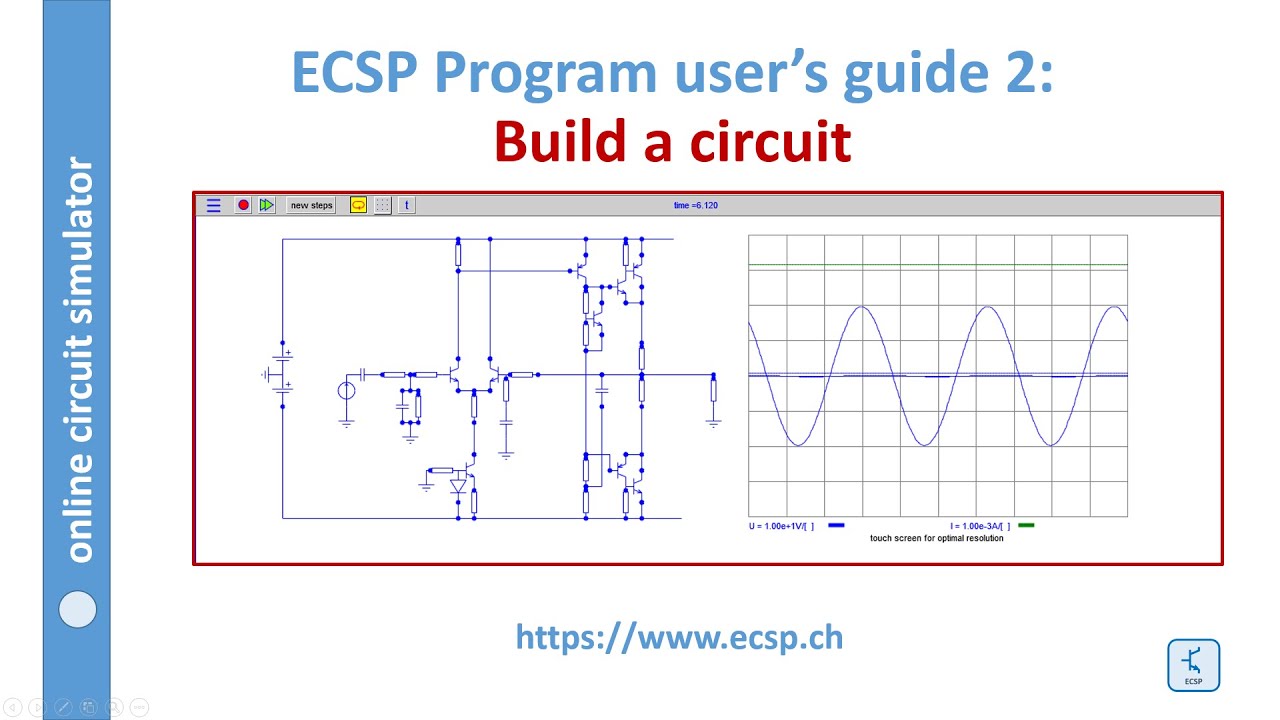Online circuit simulator: ecsp user's guide 2 build a circuit