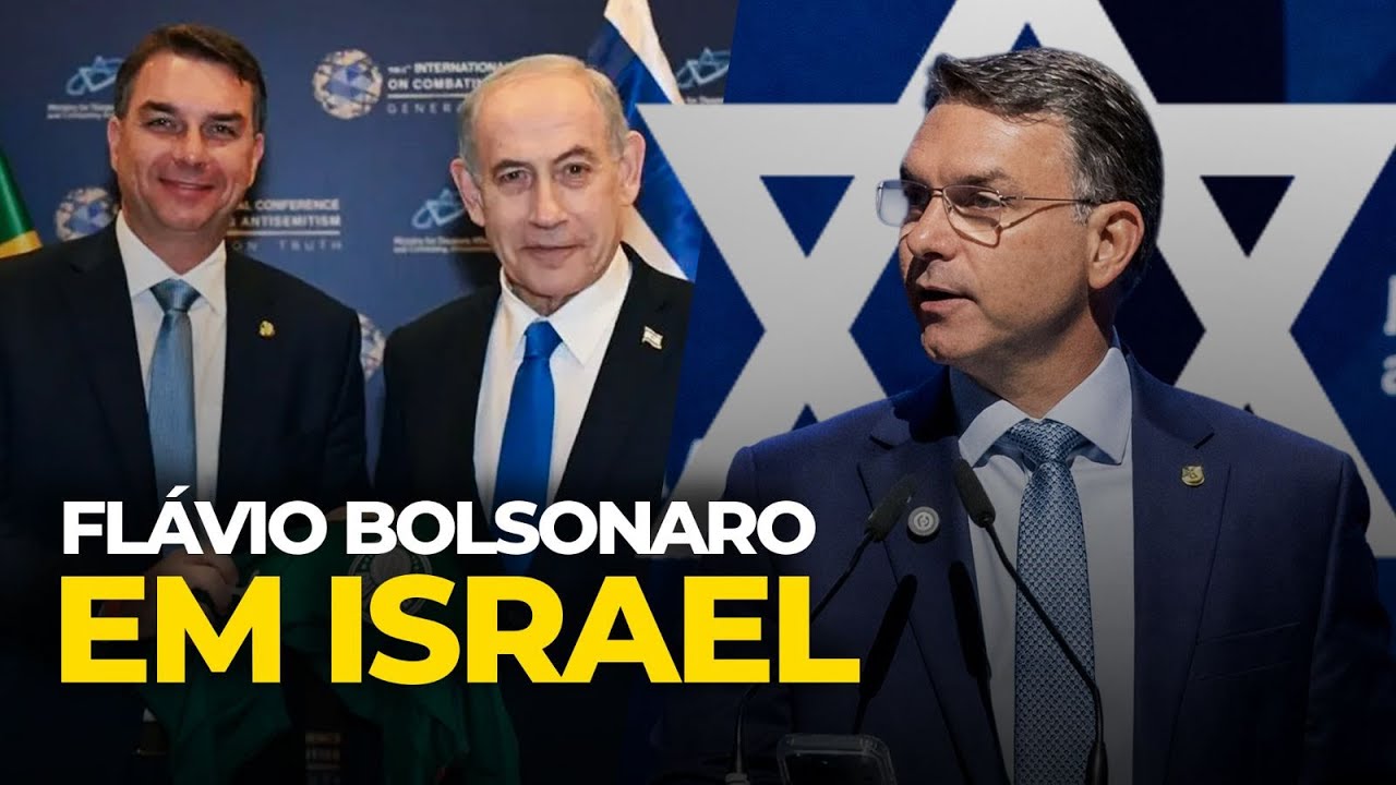 FLÁVIO BOLSONARO: ESQUERDA ANTISSEMITA NÃO VAI PROSPERAR