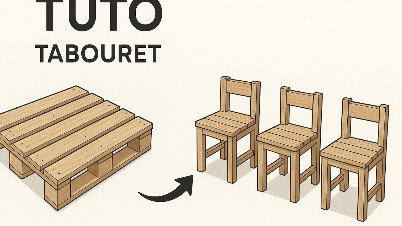 Tuto tabouret en bois de palette 