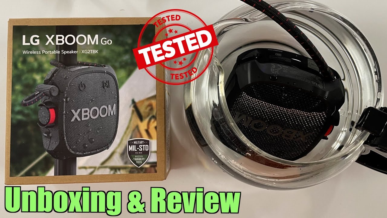 LG XBOOM Go Bluetooth hangszóró (XG2TBK) kicsomagolás és bemutató