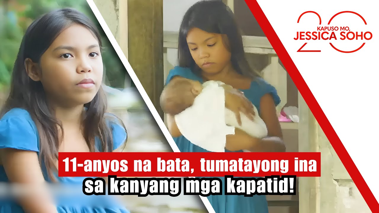 11-anyos na bata, tumatayong ina sa kanyang mga kapatid! | Kapuso Mo, Jessica Soho