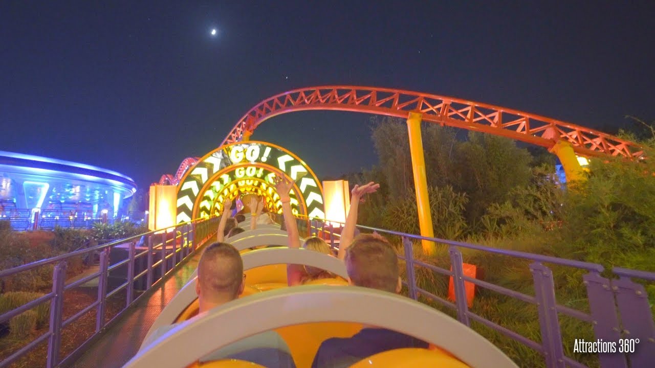 Slinky Dog Coaster Night POV - Disney World