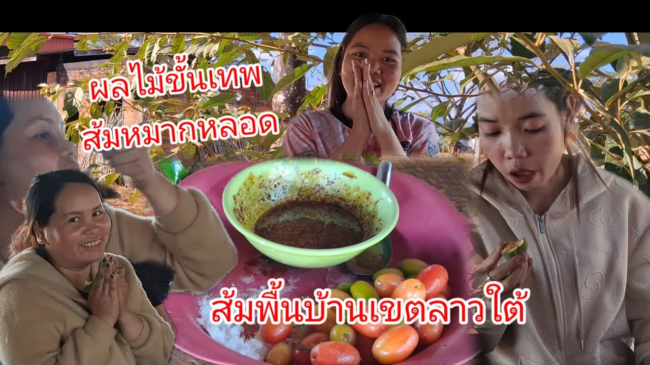 ผลไม้ขั้นเทพส้มหมากหลอดส้มพื้นบ้านเขตลาวใต้22 มกราคม ค.ศ. 2026