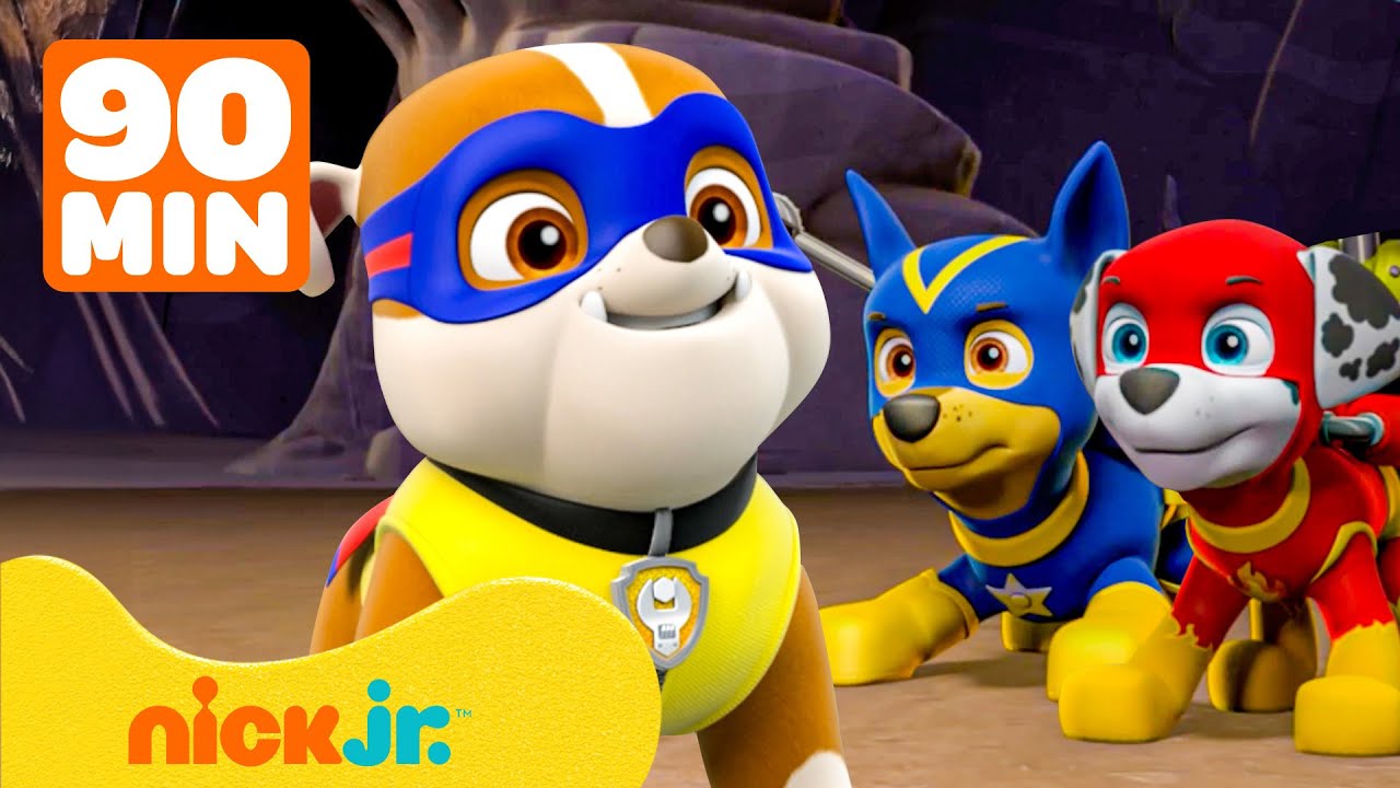 PAW Patrol | Superpup Rubble & PAW Patrol schieten te hulp! | 90 minuten | Nick Jr. Nederlands