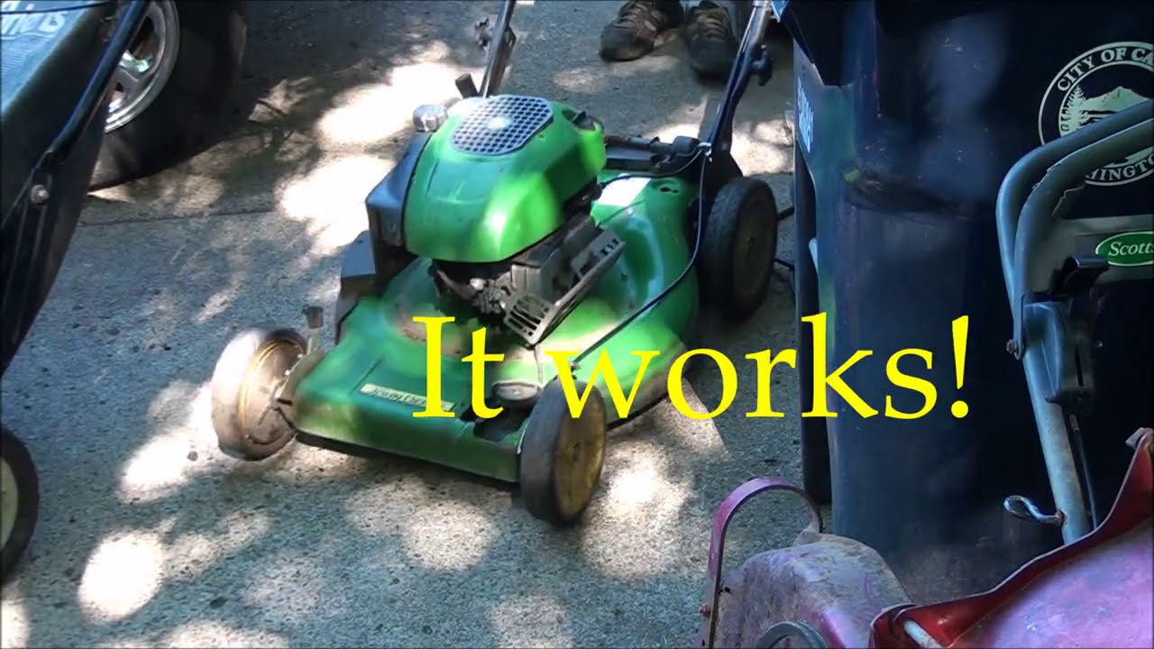 JOHN DEERE JS26 Lawnmower Mowmentum ground DRIVE CABLE REPLACEMENT How to Fix Replace