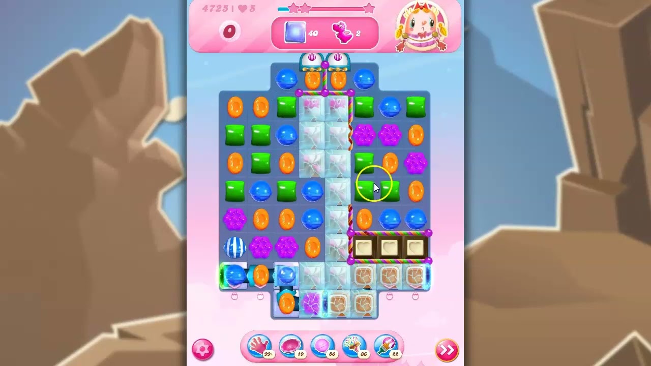 Candy Crush Level 4725 Talkthrough, 25 Moves 0 Boosters