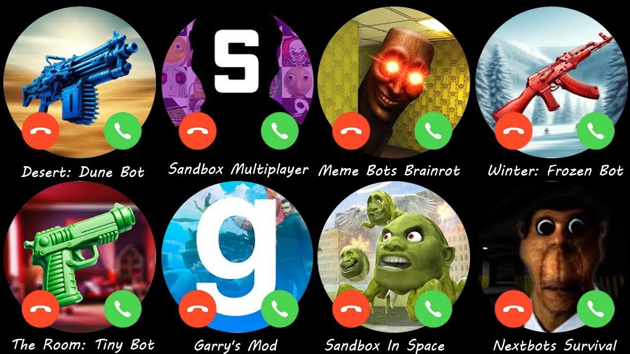 Meme Bots Brainrot,Winter: Frozen Bot,Desert: Dune Bot,Sandbox In Space,Nextbots Survival ....