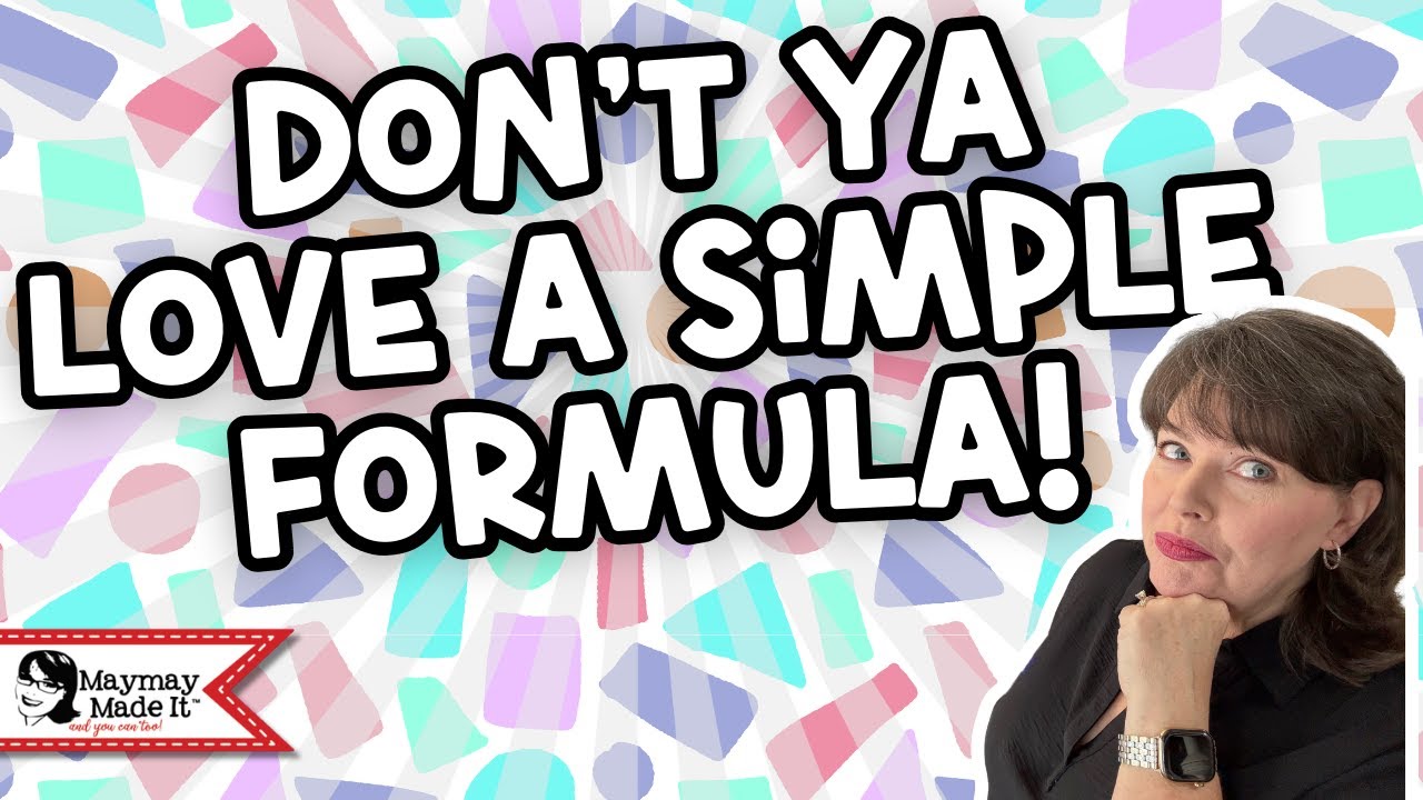 When I say FORMULA, I mean my kinda MATH!  LOL
