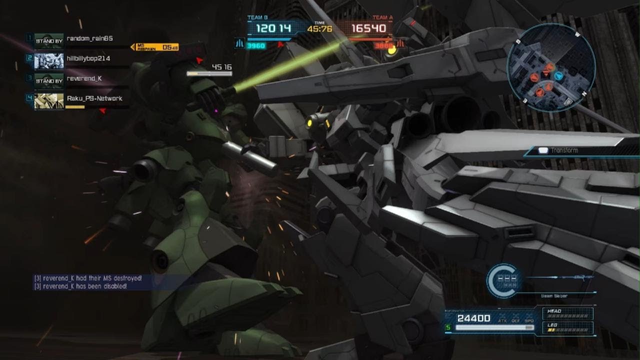 MOBILE SUIT GUNDAM BATTLE OPERATION 2 Rezel type-C Defenser a-Unit