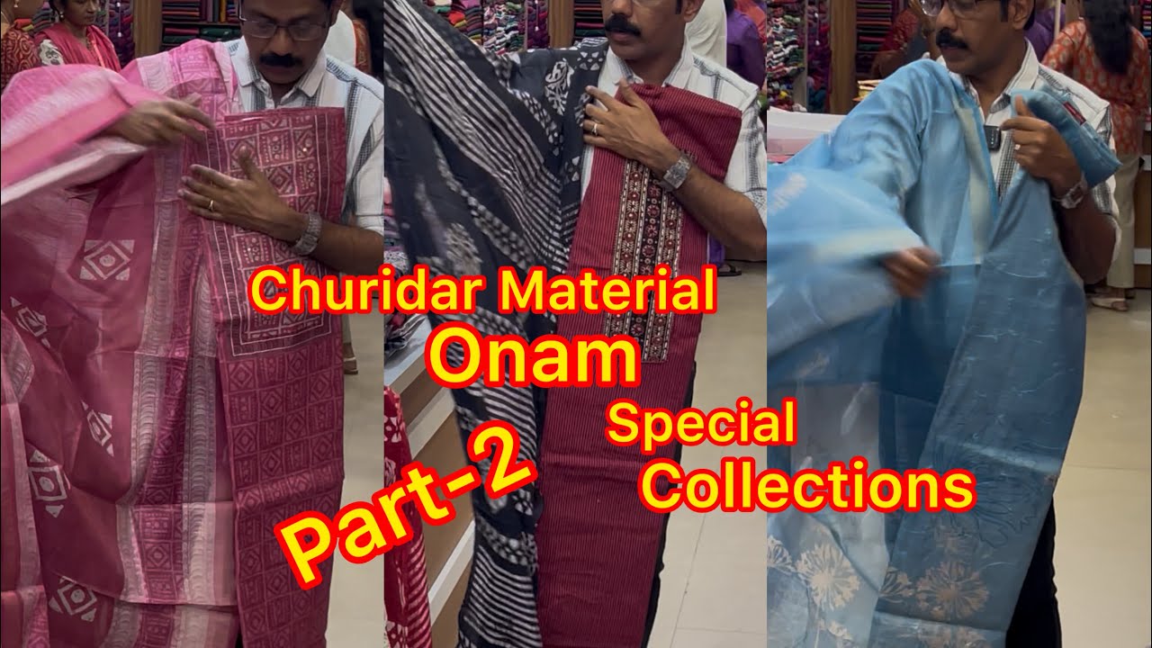 Churidar Material#onamspecial #supertrending #patturumalkayamkulam 👍Part-2