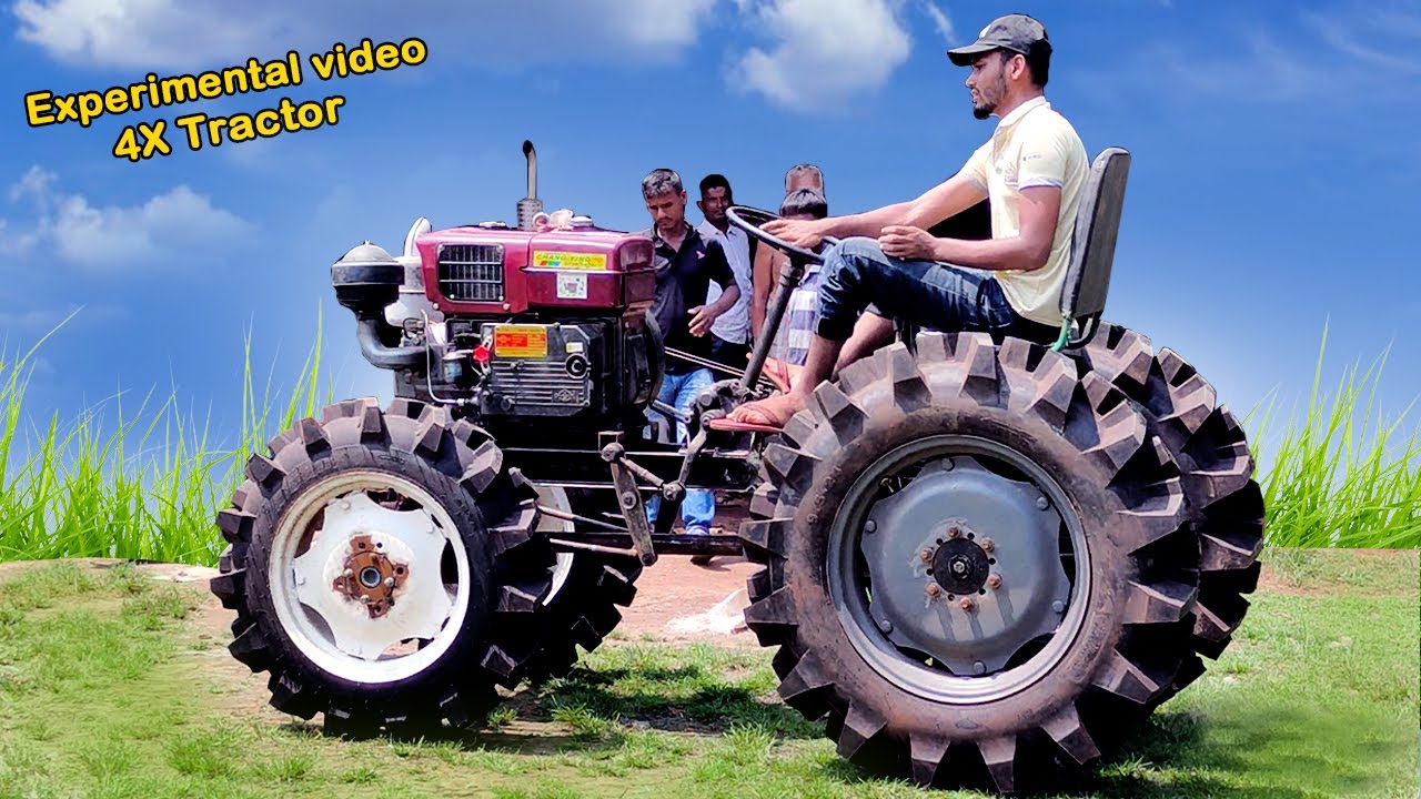 Powerful tractor | 4Wd Tractor | Experimental video | Tractor Video