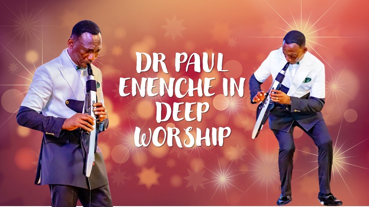 Dr Paul Enenche In Deep Worship On The Aerophone At The Independence Day Service