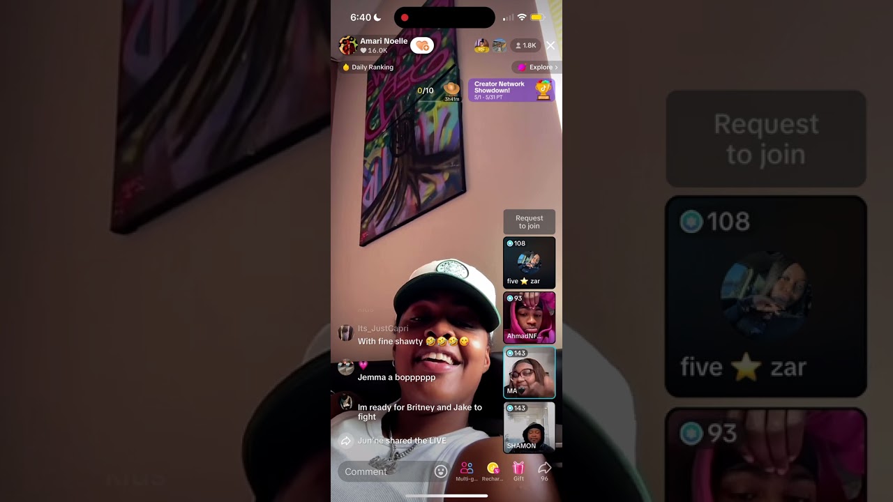 Amari Noelle ft chi cast TikTok live 5/12/2024