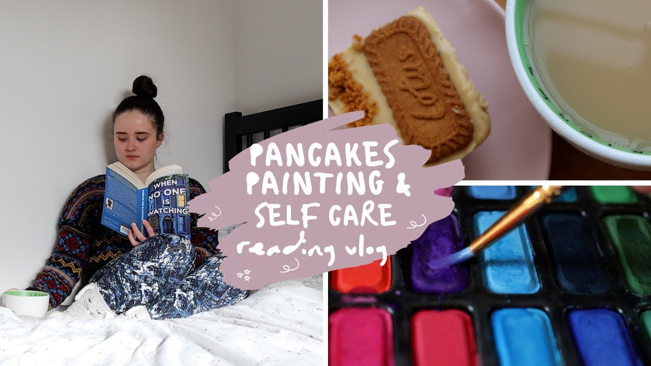 PANCAKES, PAINTING & SELF CARE // the rest and reset readathon vlog