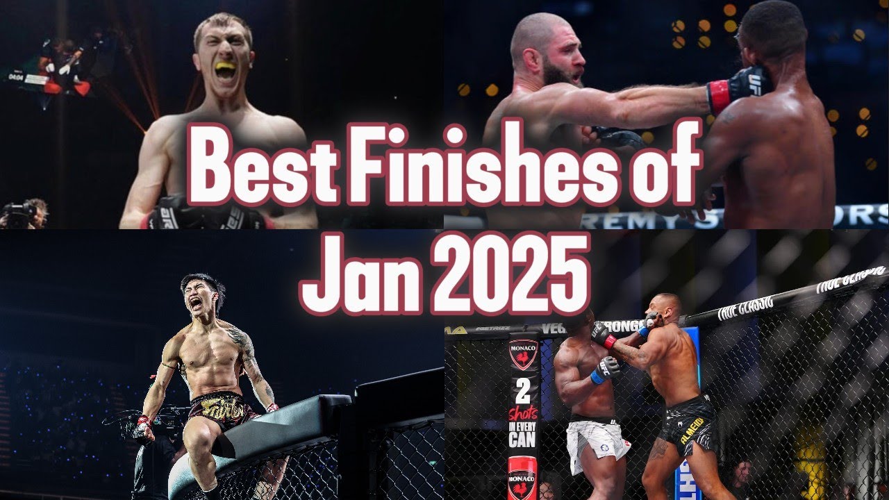 Best finishes of January 2025 - KO and SUB compilation - Highlights Jan 2025 - UFC - PFL - BKFC