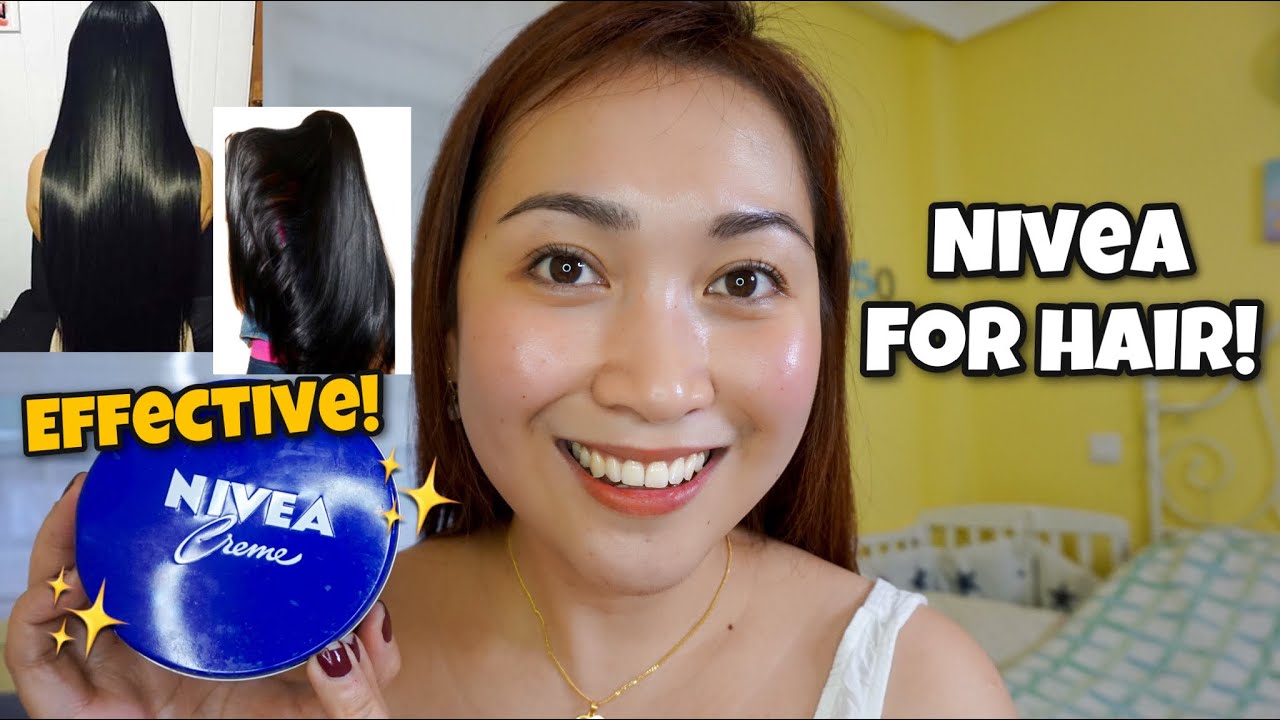 PARA KUMAPAL TUMUBO AT GUMANDA ANG BUHOK! Try this! WITH NIVEA TREATMENT AT HOME ayaesguerra