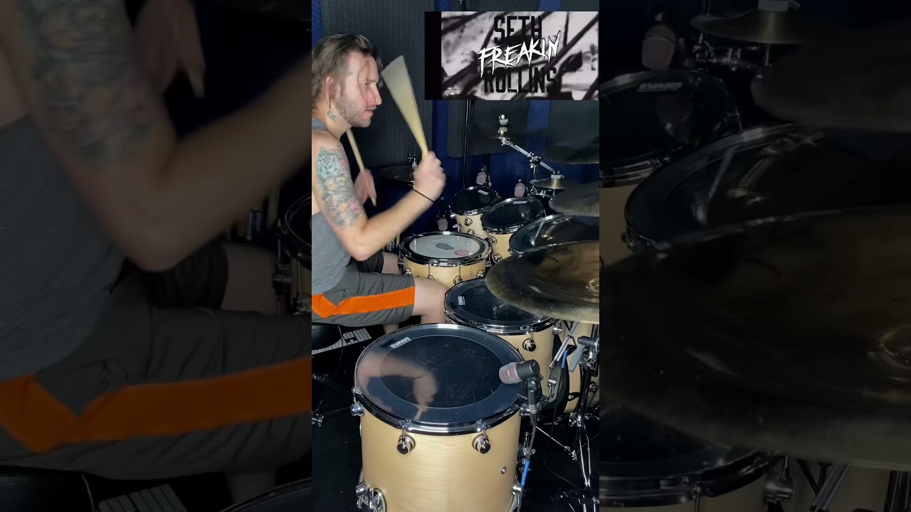 Seth Rollins WWE Entrance Theme. #shorts #wwethemesongs #wrestling #sethrollins #drumcover #drummer