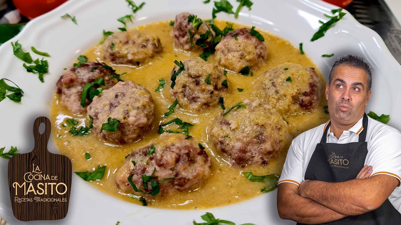 Albóndigas en salsa , con un sabor muy rico
