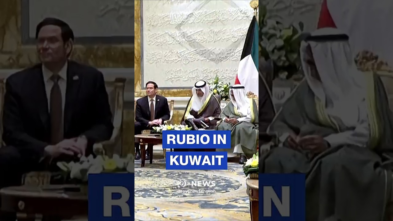 Kuwaiti Emir receives US Secretary of State Rubio in Kuwait City
