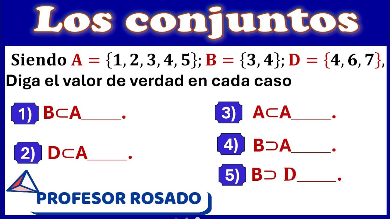 SUBCONJUNTO Y SUPERCONJUNTO