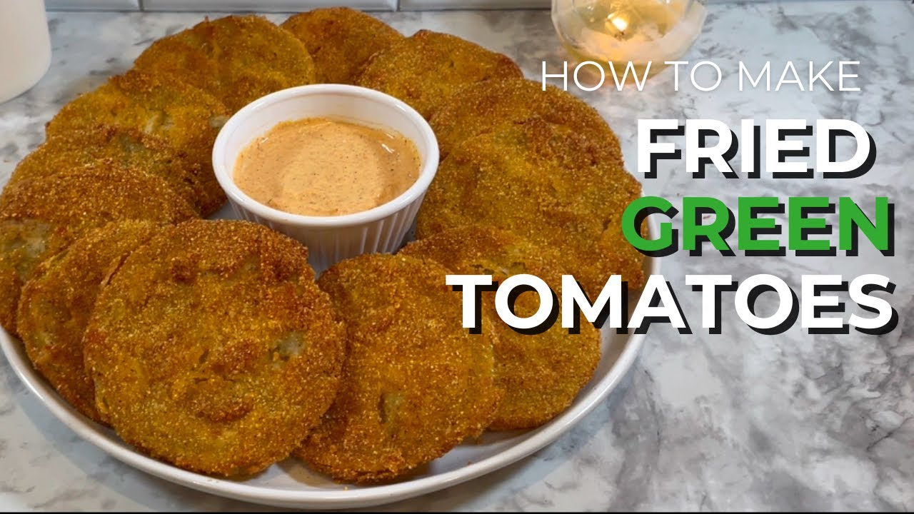 Рецепт жареных зеленых помидоров по-южному | Хрустящие и вкусные!