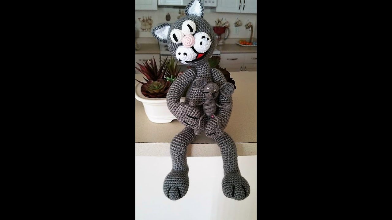 Kот вязаный крючком .Mастер класс...Amigurumi cat crochet pattern