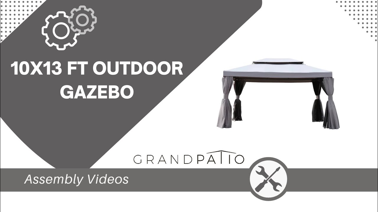 Building a Backyard Oasis: 10x13 Gazebo Setup 🛠️ | Grand Patio