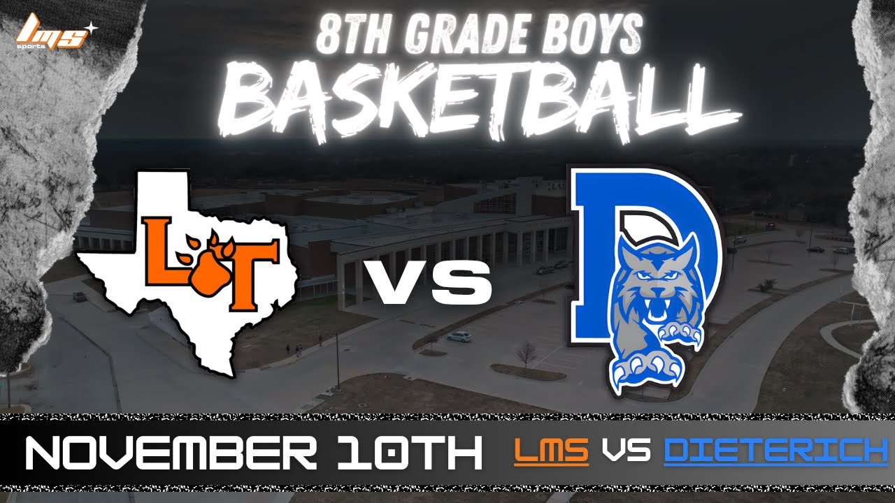 Lancaster 8th Grade Boys Basketball | LMS VS Dieterich | ONLY ON LMS NETWORK