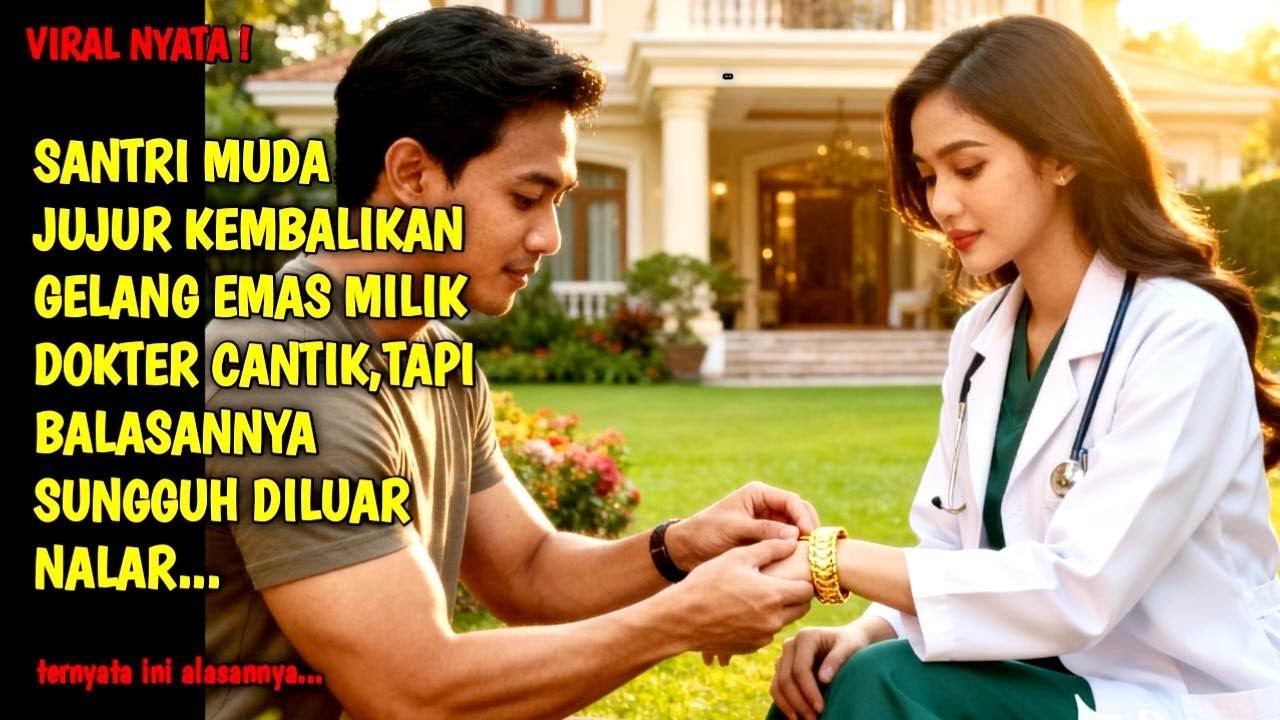 KISAH NYATA ❗SANTRI MUDA JUJUR KEMBALIKAN GELANG EMAS MILIK DOKTER CANTIK,TAPI BALASANNYA SUNGGUH 