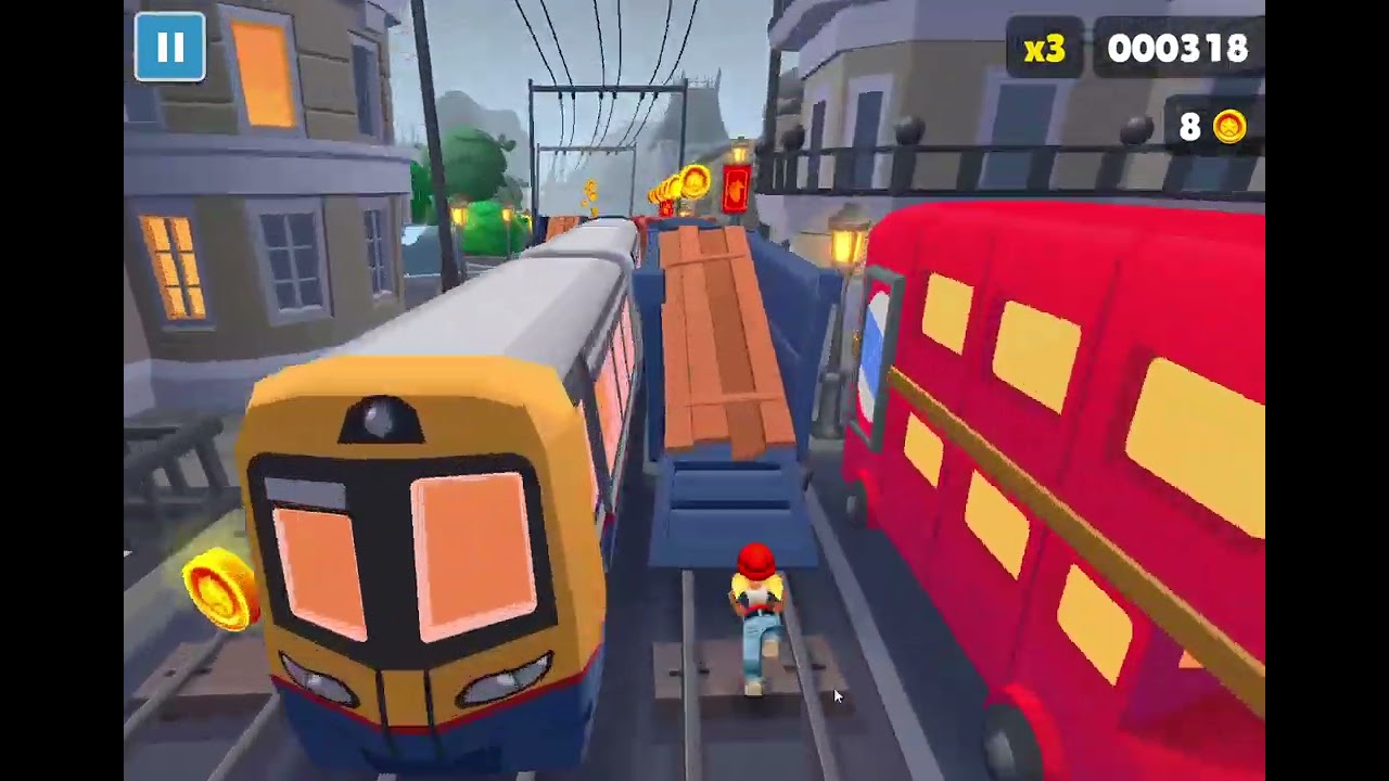 playing Subway Surfers