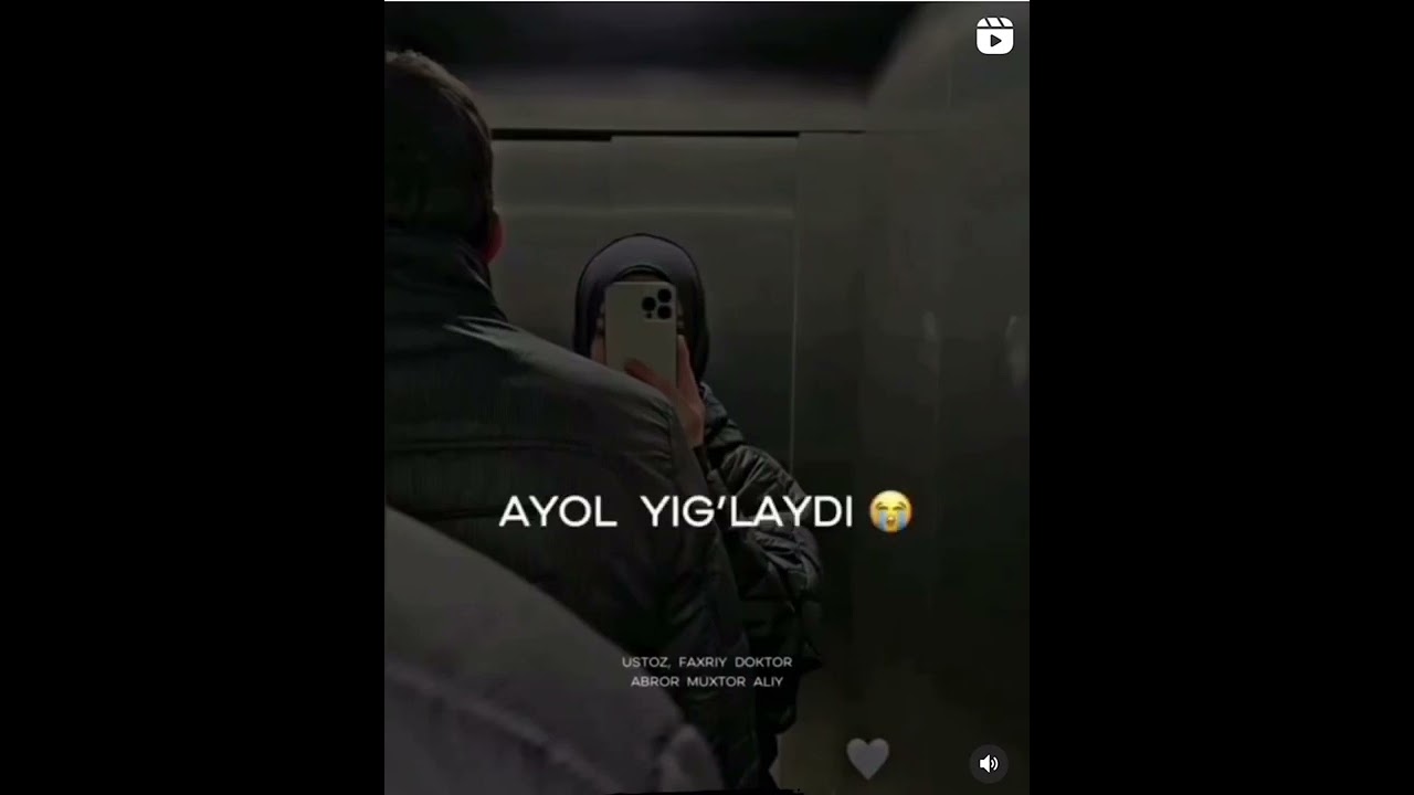 Ayol yig‘laydi Erkak uzr so‘raydi.😂 Abror Muxtor Aliy.