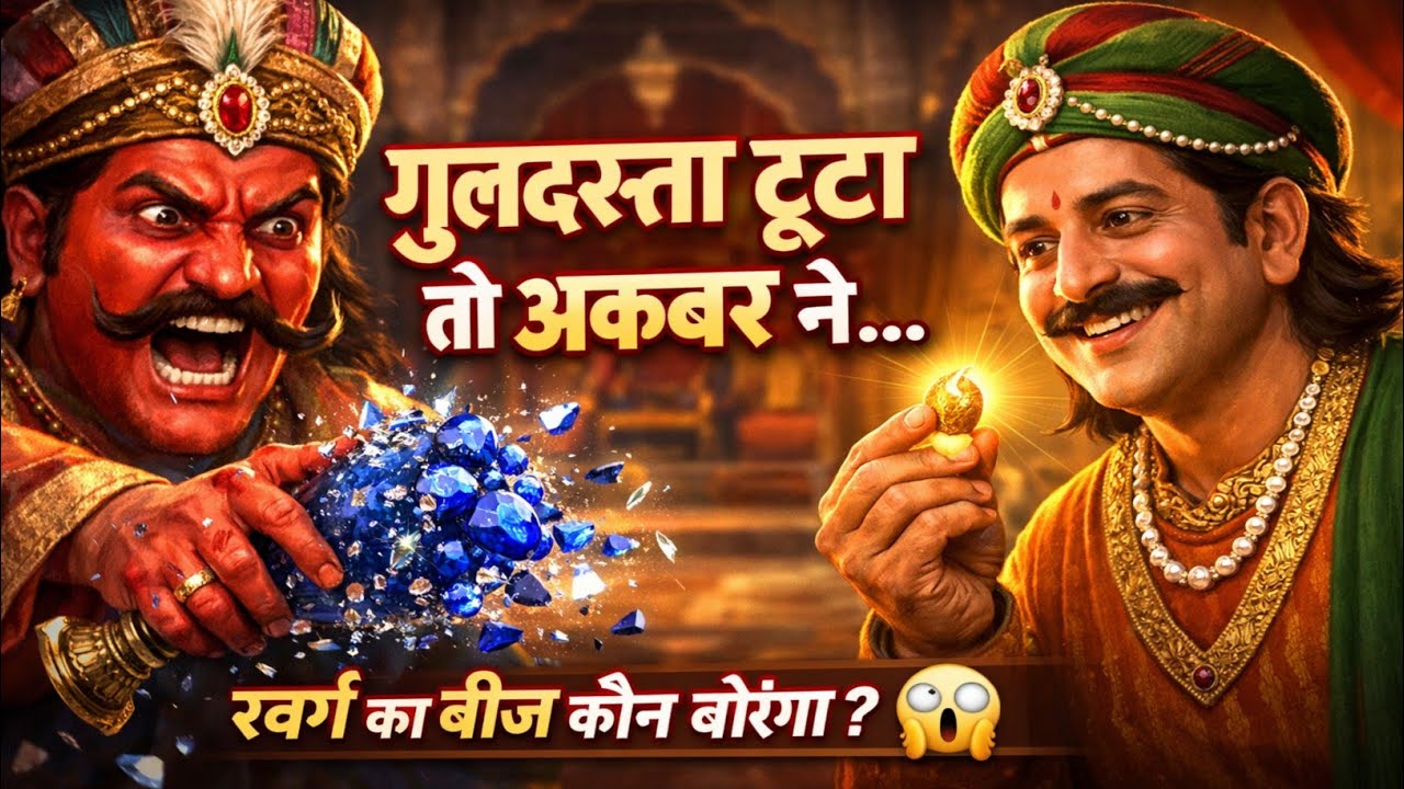 अकबर का गुलदस्ता | अकबर बीरबल की सीख देने वाली कहानी | Hindi Moral Story | SK Kahani Darbar