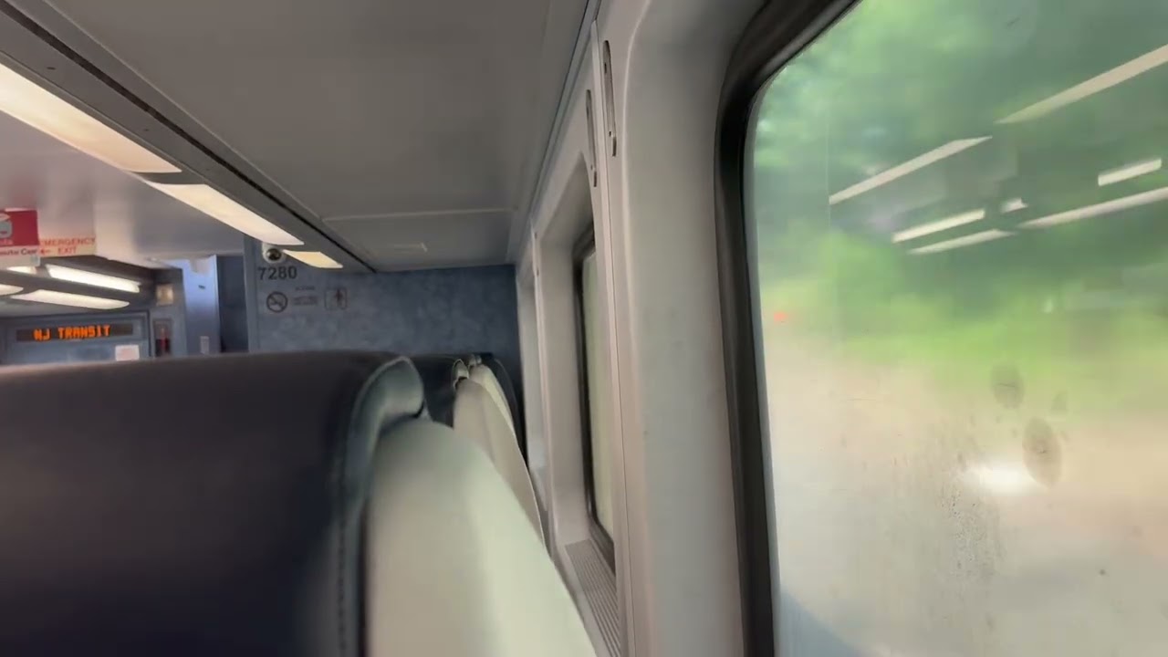 NJ Transit Northeast Corridor Train #3858 Multilevel Ride from Hamilton to Princeton Junction