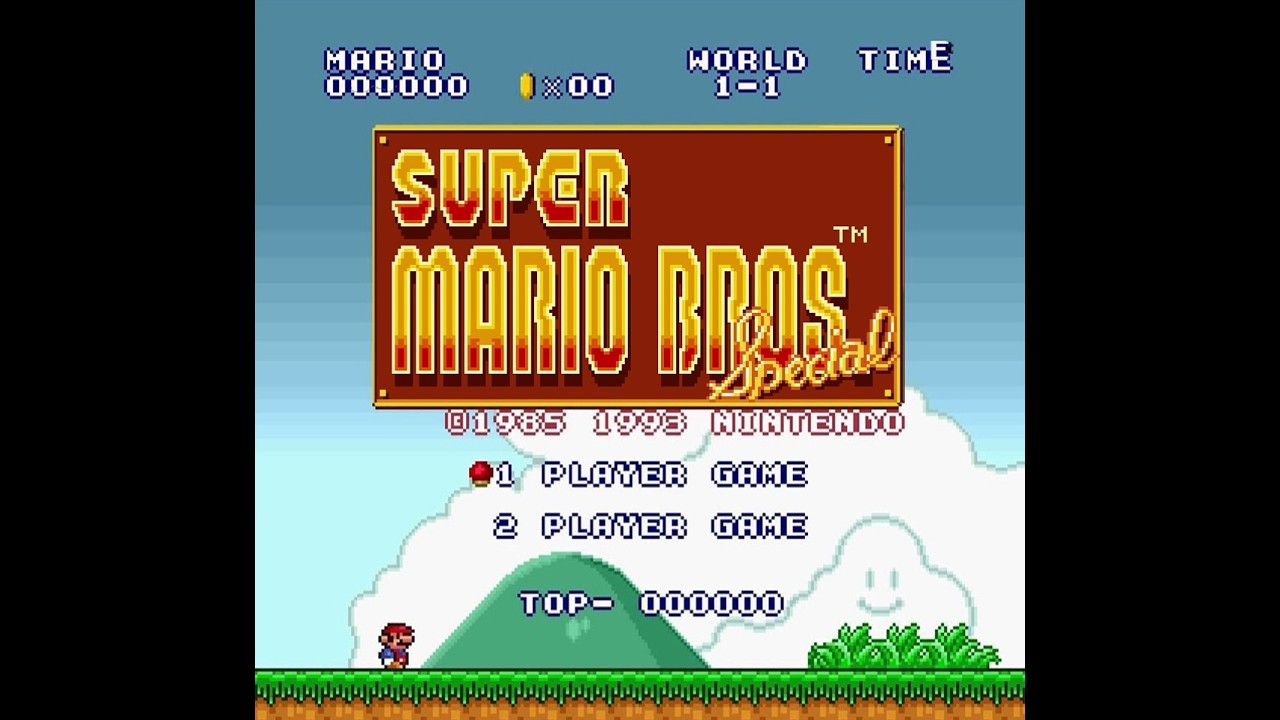 Super Mario Bros Special All-Stars World 1 50th Anniversary
