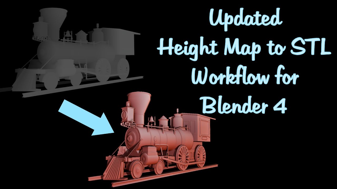 Updated Height Map to STL Workflow for Blender 4