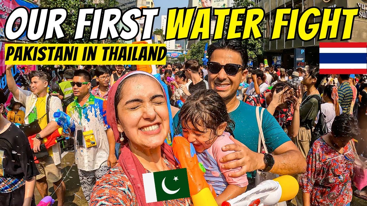 WE WENT TO THE BIGGEST WATER FIGHT IN THE WORLD!  🇹🇭 PAKISTANI IN THAILAND S5 EP3 IMMY &TANI