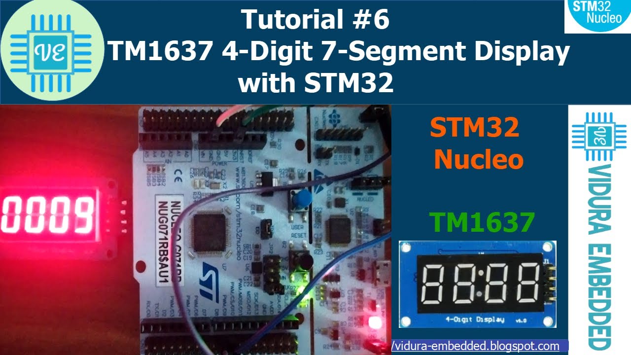TM1637 4-digit Seven Segment Display with STM32