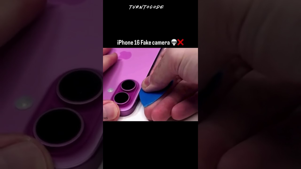 iPhone 16 fake camera ! what do you think ? is it real or fake? #iphone16 #gadgets #mobilephone