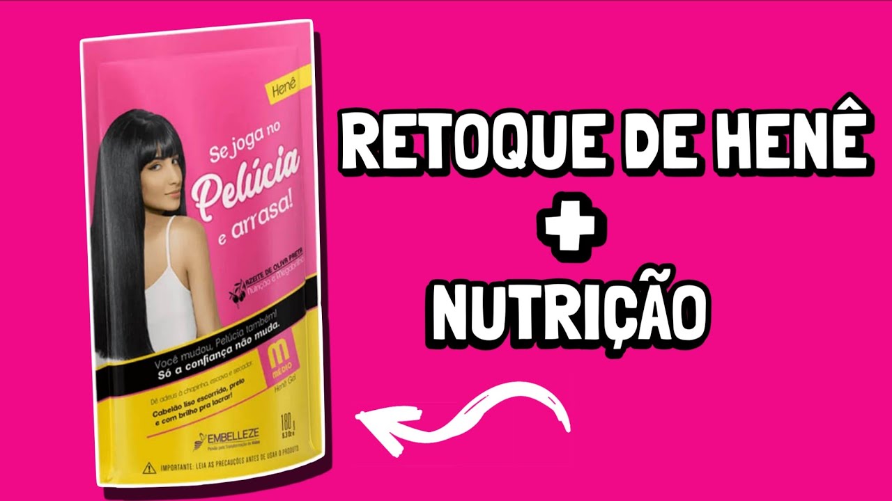 RETOQUE DE RAIZ COM HENÊ + NUTRIÇÃO 