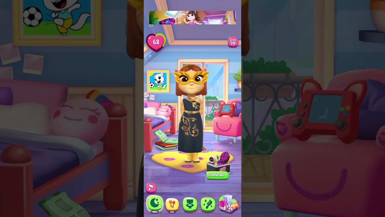 Bermain game my talking Angela PART 2
