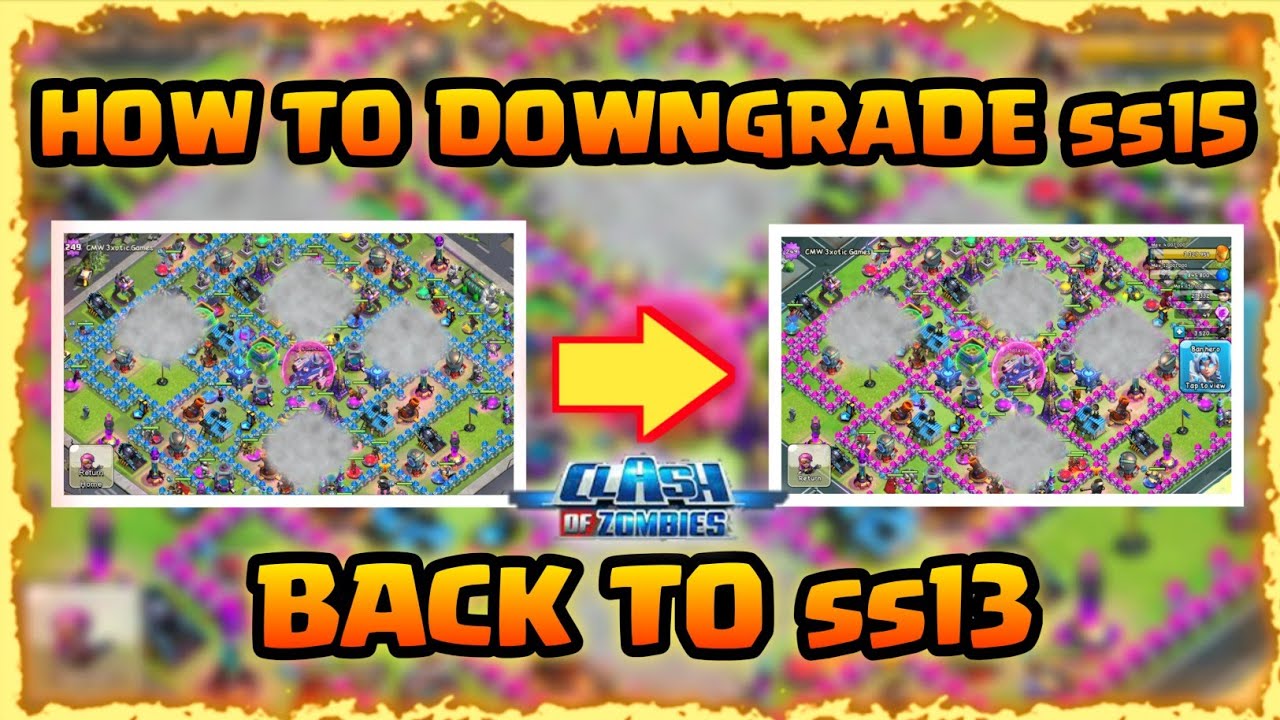 HOW TO DOWNGRADE SPACESHIP LVL15 BACK TO SPACESHIP LVL13 😱| CLASH OF ZOMBIES