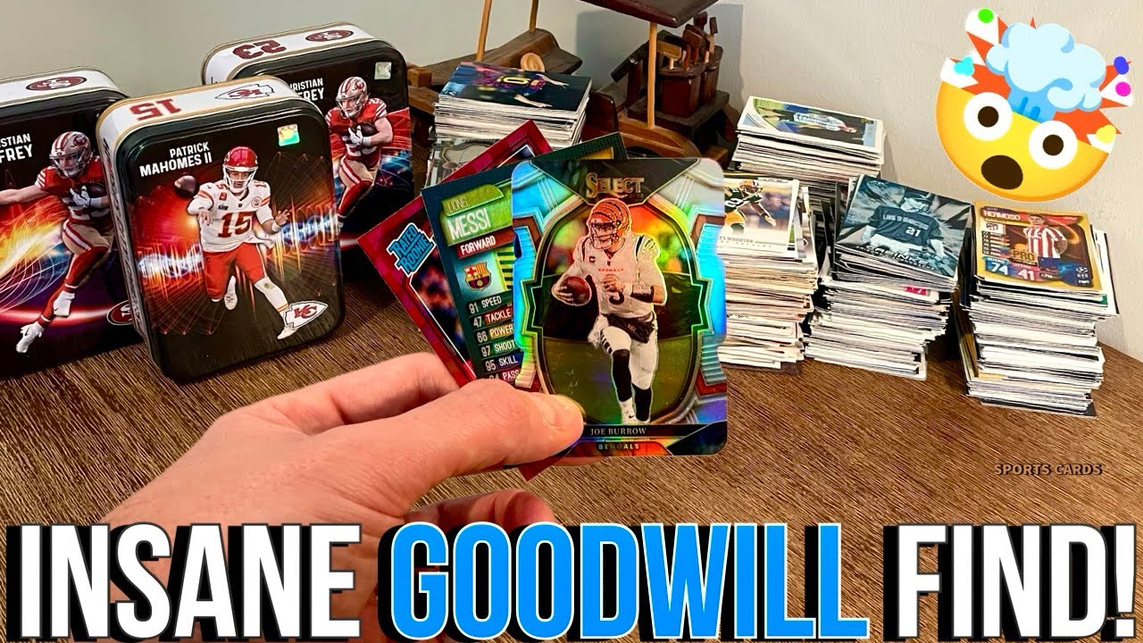 Я НАШЕЛ ЭТУ КОРОБКУ С ЗАГРУЖЕННЫМИ СПОРТИВНЫМИ КАРТОЧКАМИ НА SHOPGOODWILL!