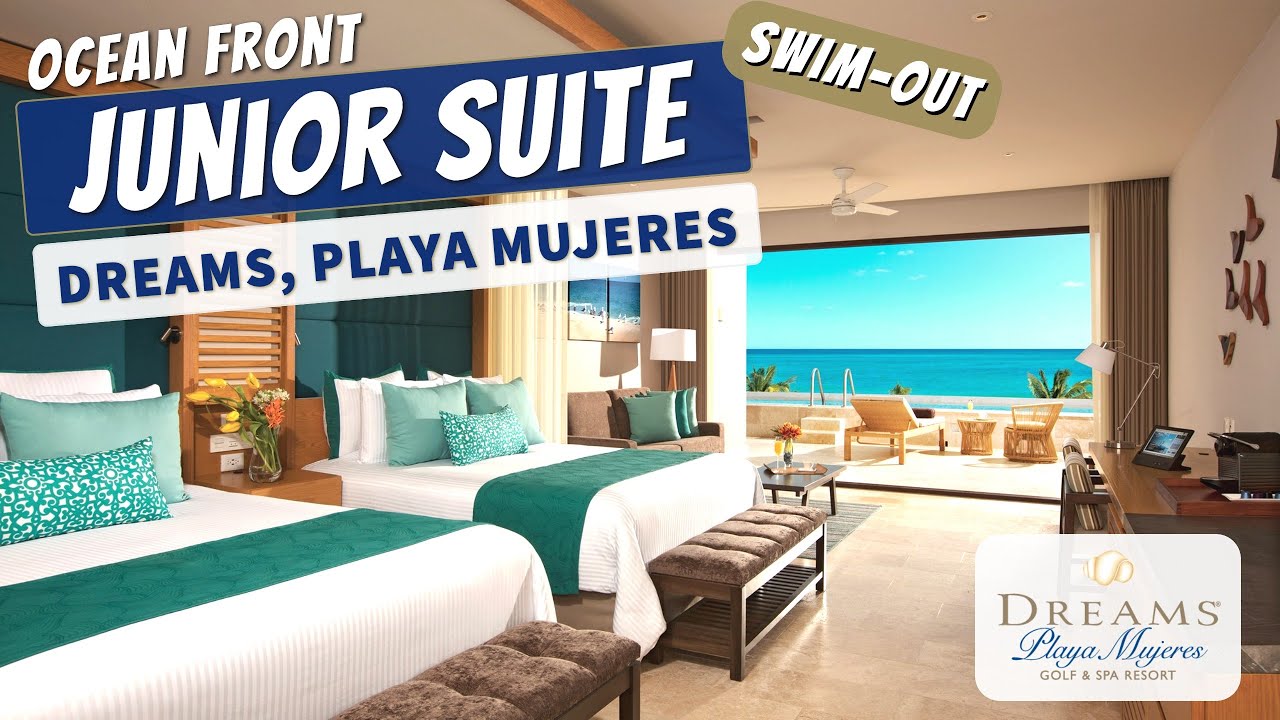 Junior Suite Ocean Front With Private Pool | Dreams Playa Mujeres Resort | Walkthrough Tour | 4K