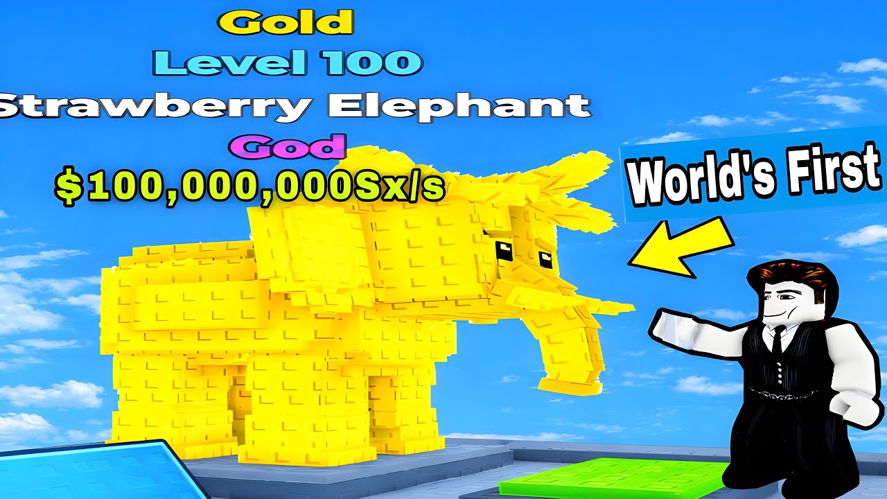 I GOT GOLDEN STRAWBERRY ELEPHANT BRAINROT IN ROBLOX STEAL FROM BRAINROT