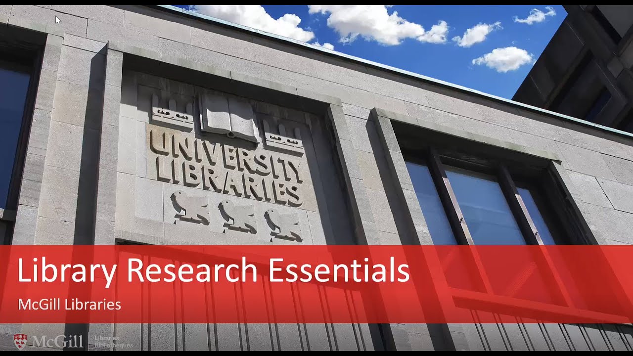 Library Research Essentials Workshop