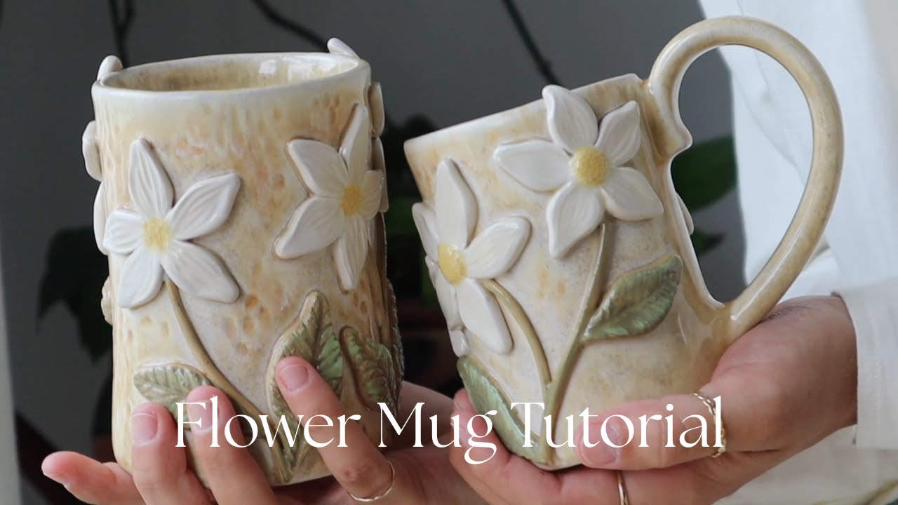 Flower Mug Tutorial / Pottery without a wheel