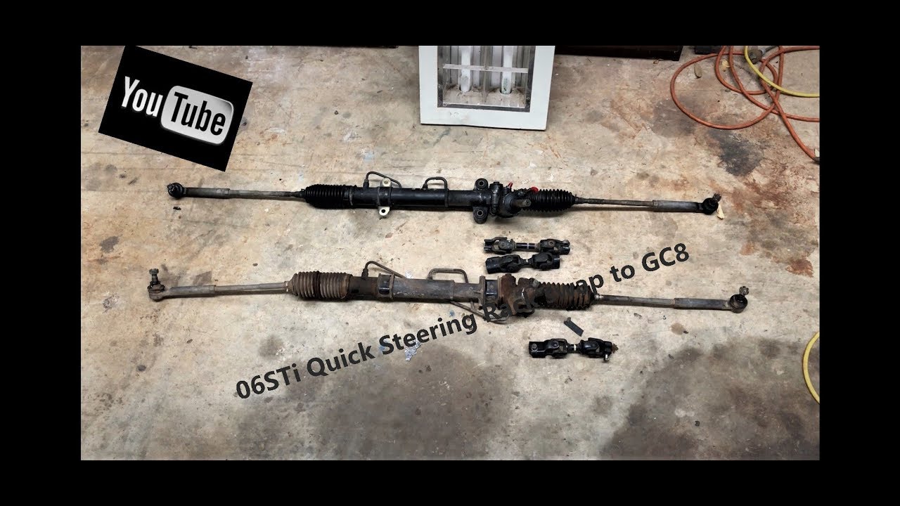 How to swap a Subaru 06 sti quick steering rack into gc8 wrx Rally car