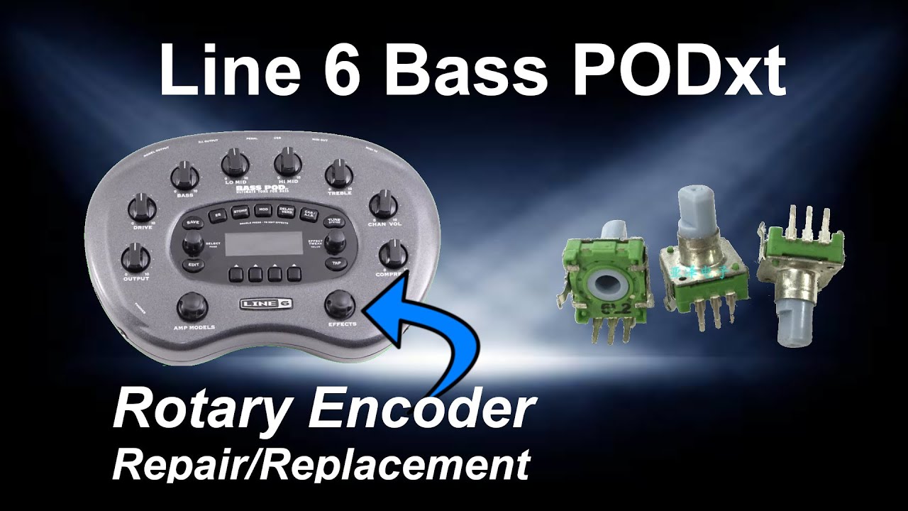 Line 6 Bass POD Rotary Encoder Repair/Replacement