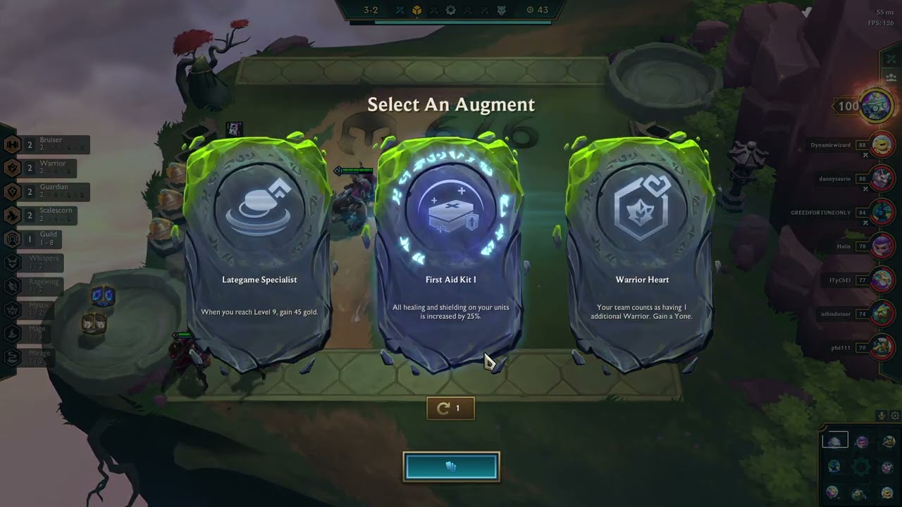 tft set 7.5 - triforce olaf vs double up full 3* darkflight with protector's vow stack