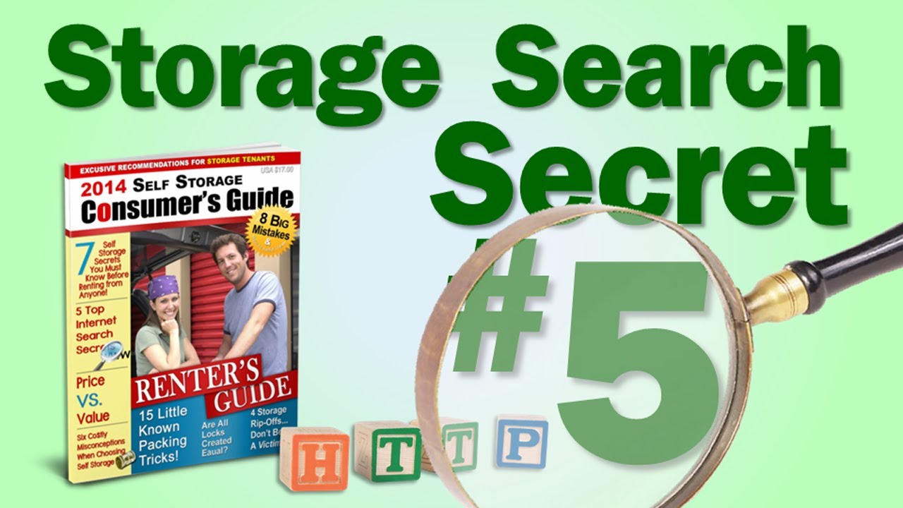Storage Search Secret #5: Houston Public Storage Web Portal sites are generally incomplete.